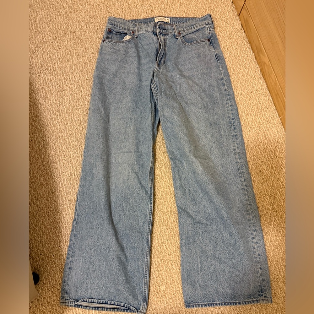 Abercrombie & Fitch Light Blue Straight Leg Jeans